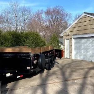 8 yard dumpster trailer for residential cleanups