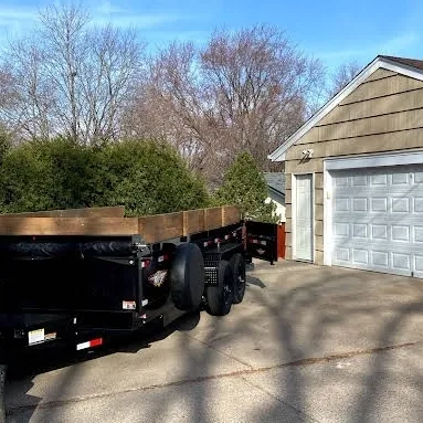 8 yard dumpster trailer for residential cleanups